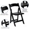 Emma and Oliver 2 Pack Wedding Party Event Wood Folding Chair with Vinyl Padded Seat